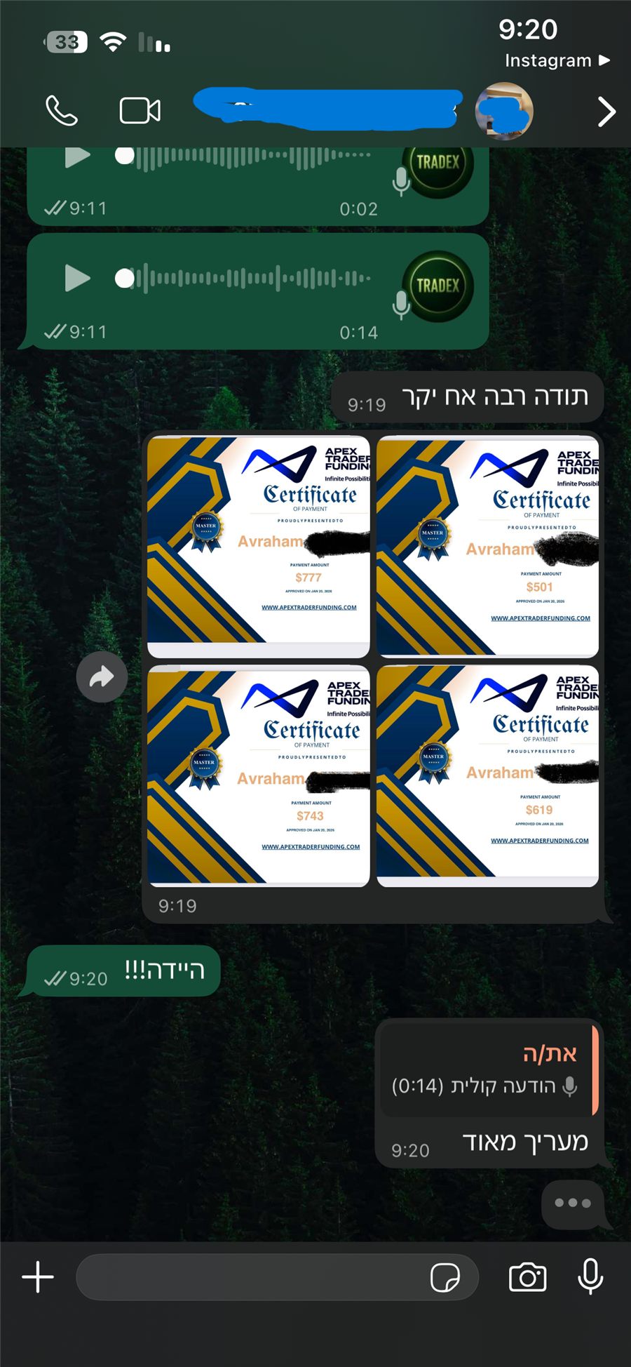עדות של חבר קהילה